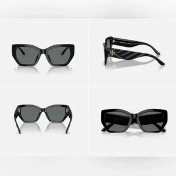 Tory Burch Black Sunglasses TY7187U Polarized - Picture 3 of 8